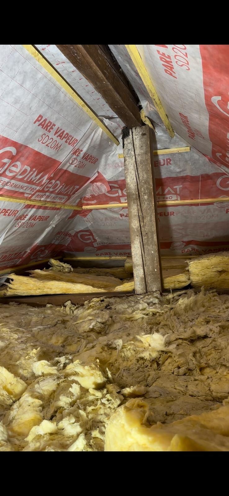 Remplacement de poutres en bois